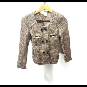isabel marant double breasted wool blend cardigan blazer size 1
